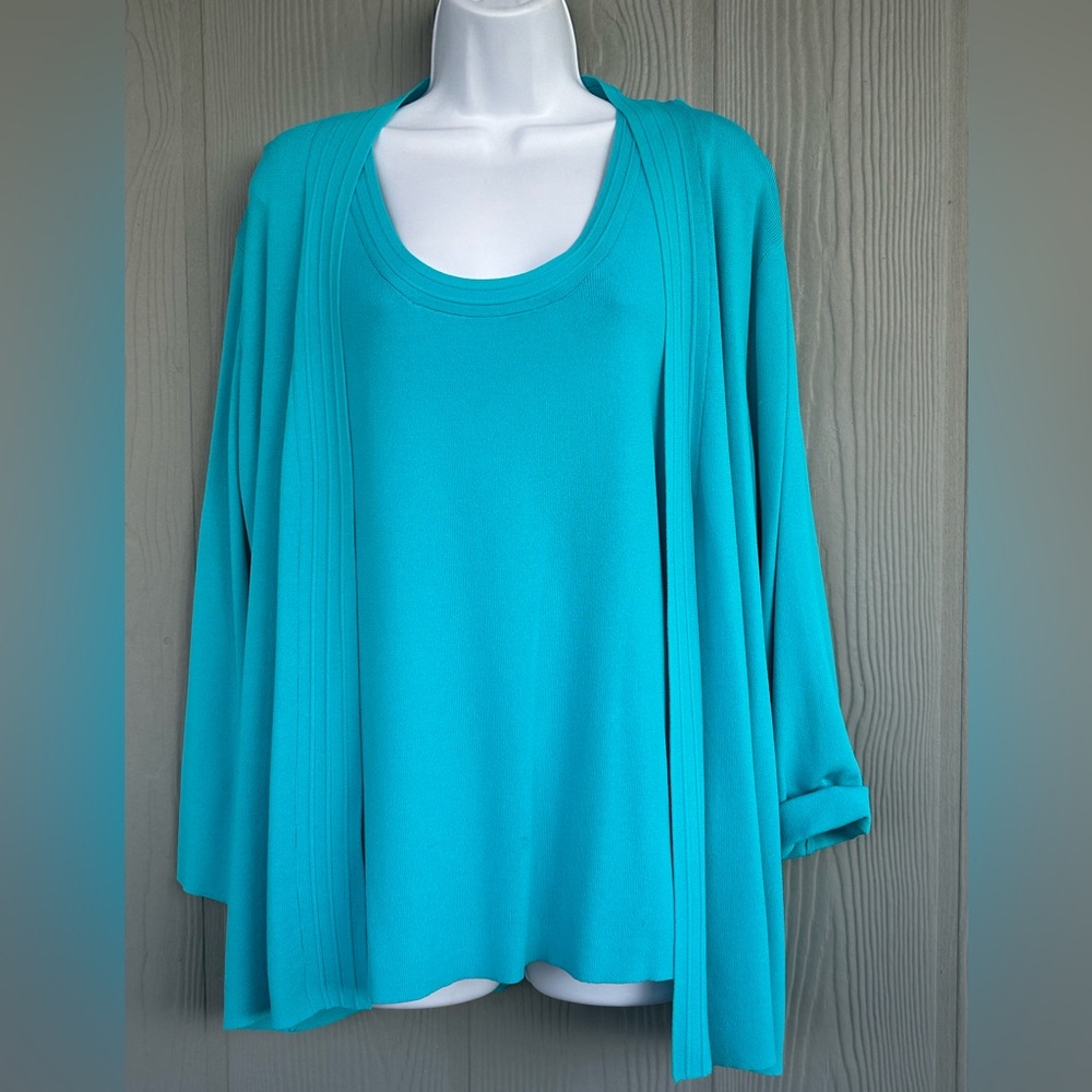 106*.BIRCH HILL Women's 2-Piece Tank Top and Cardigan Set